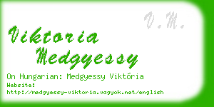 viktoria medgyessy business card